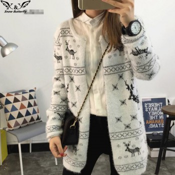 winter Female cardigan sweater