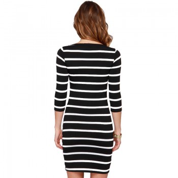 Long Sleeve Straight Plus Size Casual Dress